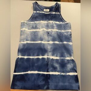Athleta Blue Tie Dye Racerback Tank Top - Size M